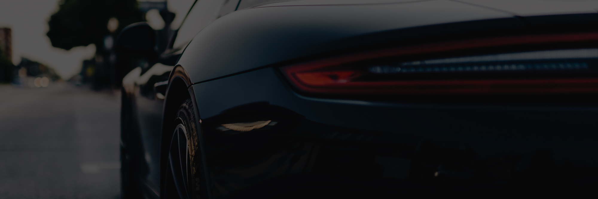close up of black luxury car